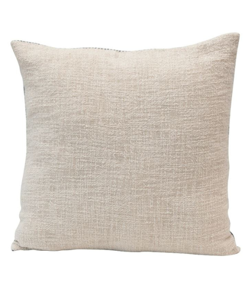 Stonewashed Blue & Crème Stripe Throw Pillow