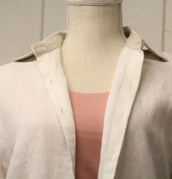 Sarah White Linen Top