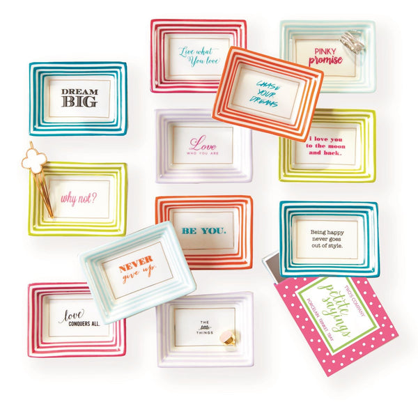 Petite Wise Sayings Trinket Trays